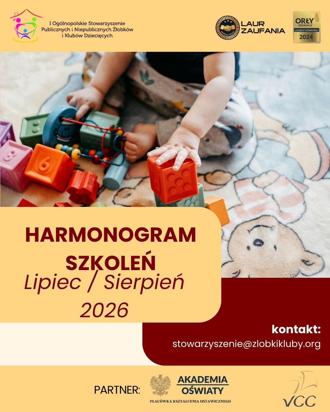 Harmonogram szkoleń Lipiec/Sierpień