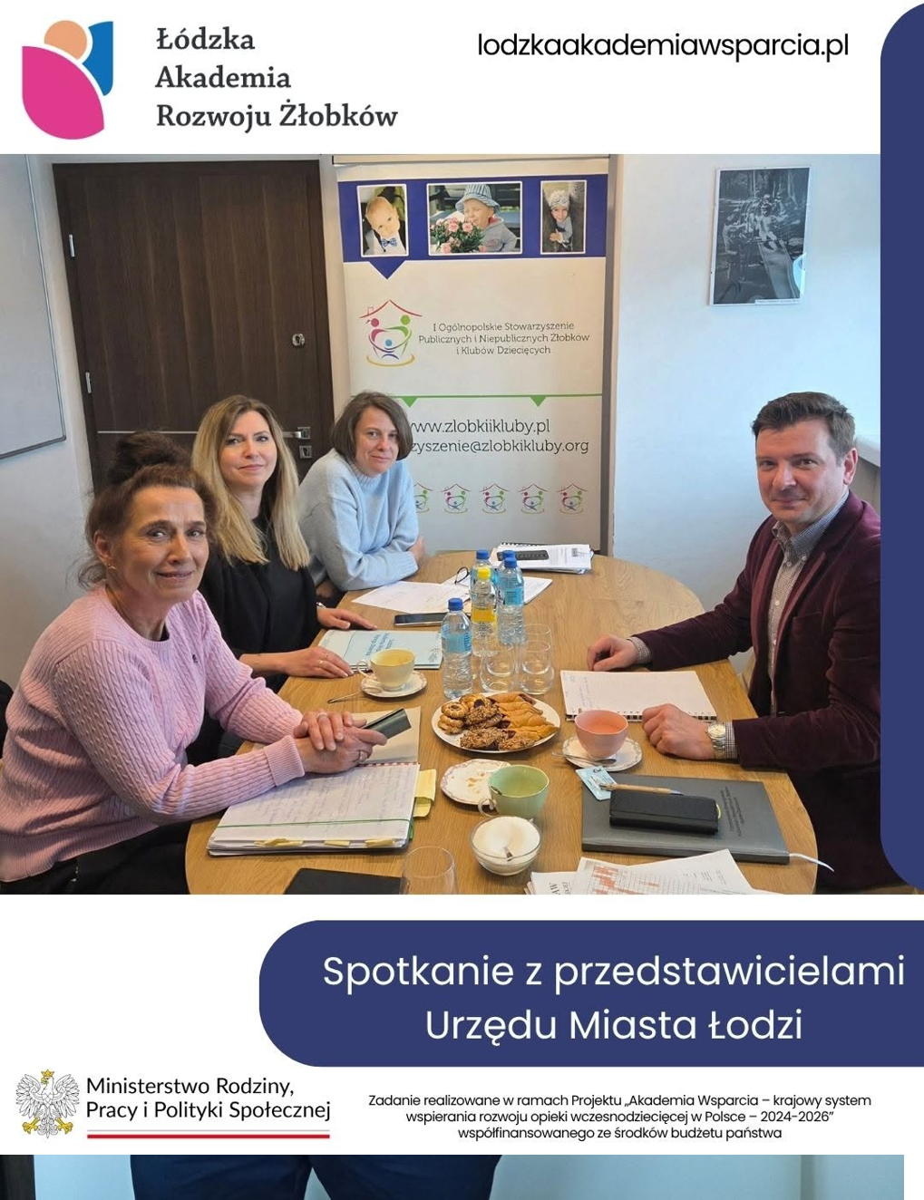 Spotkanie Łódzkiej Akademii Rozwoju Żłobków z przedstawicielami Urzędu Miasta Łodzi